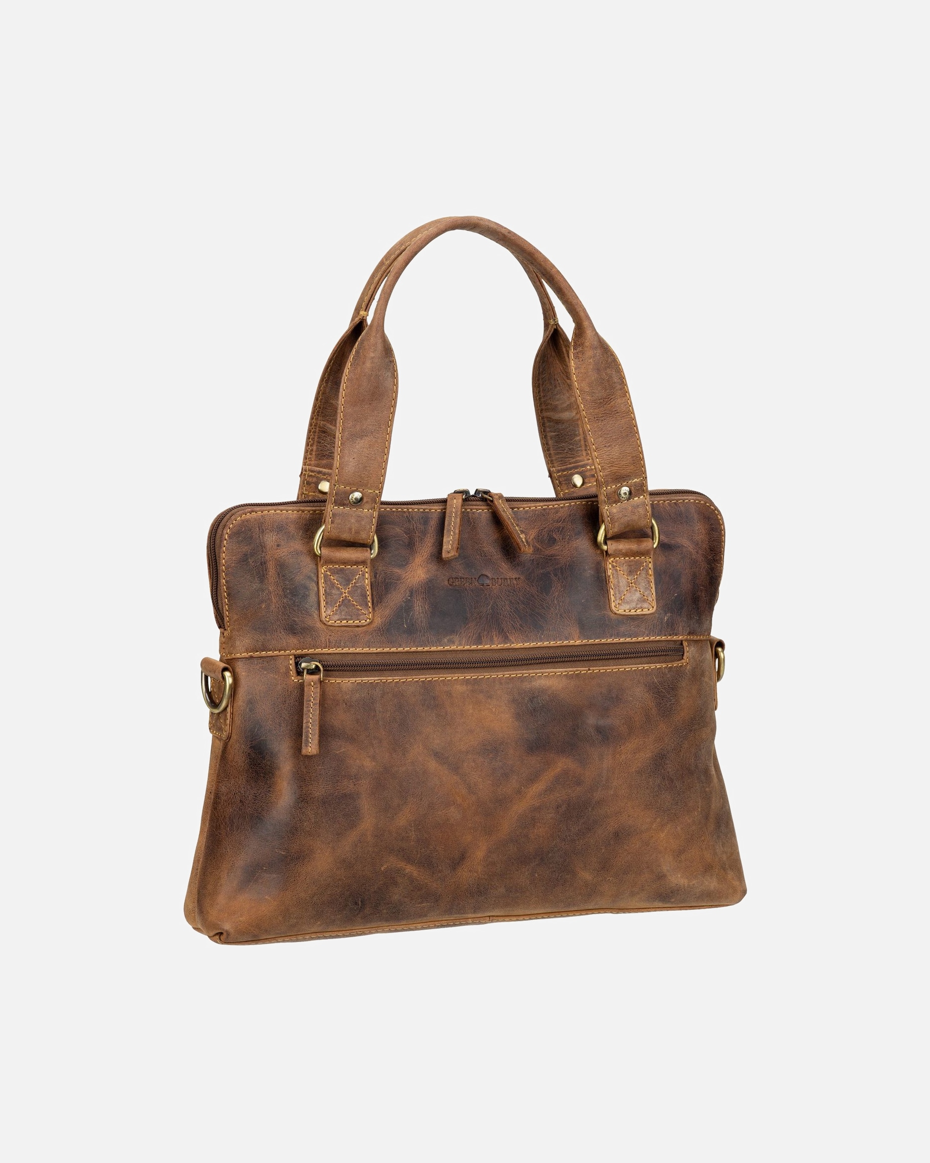 Shopper für Weiblich Greenburry Shopper Vintage 1629 S Sattelbraun