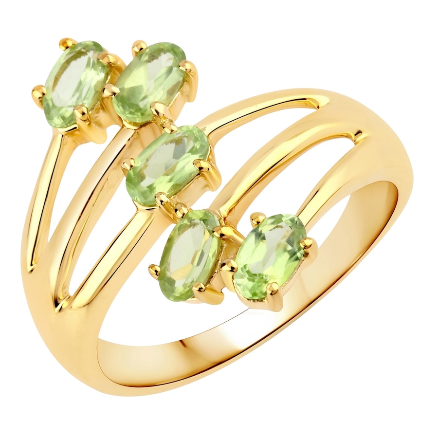 Rafaela Donata Ring Sterling Silber Peridot in Gelbgold 58 Damen
