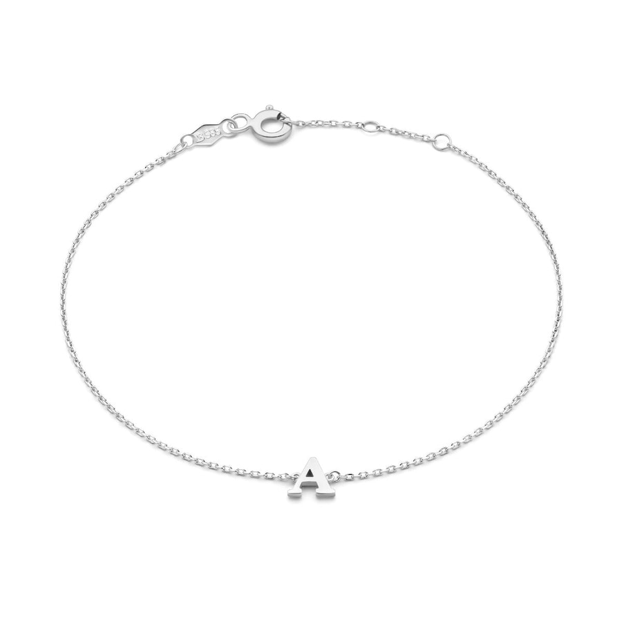 Isabel Bernard Armband Saint Germain Rachel Buchstaben A - Z 14 Karat | Weißgold Initiale IB320041-Z Damen