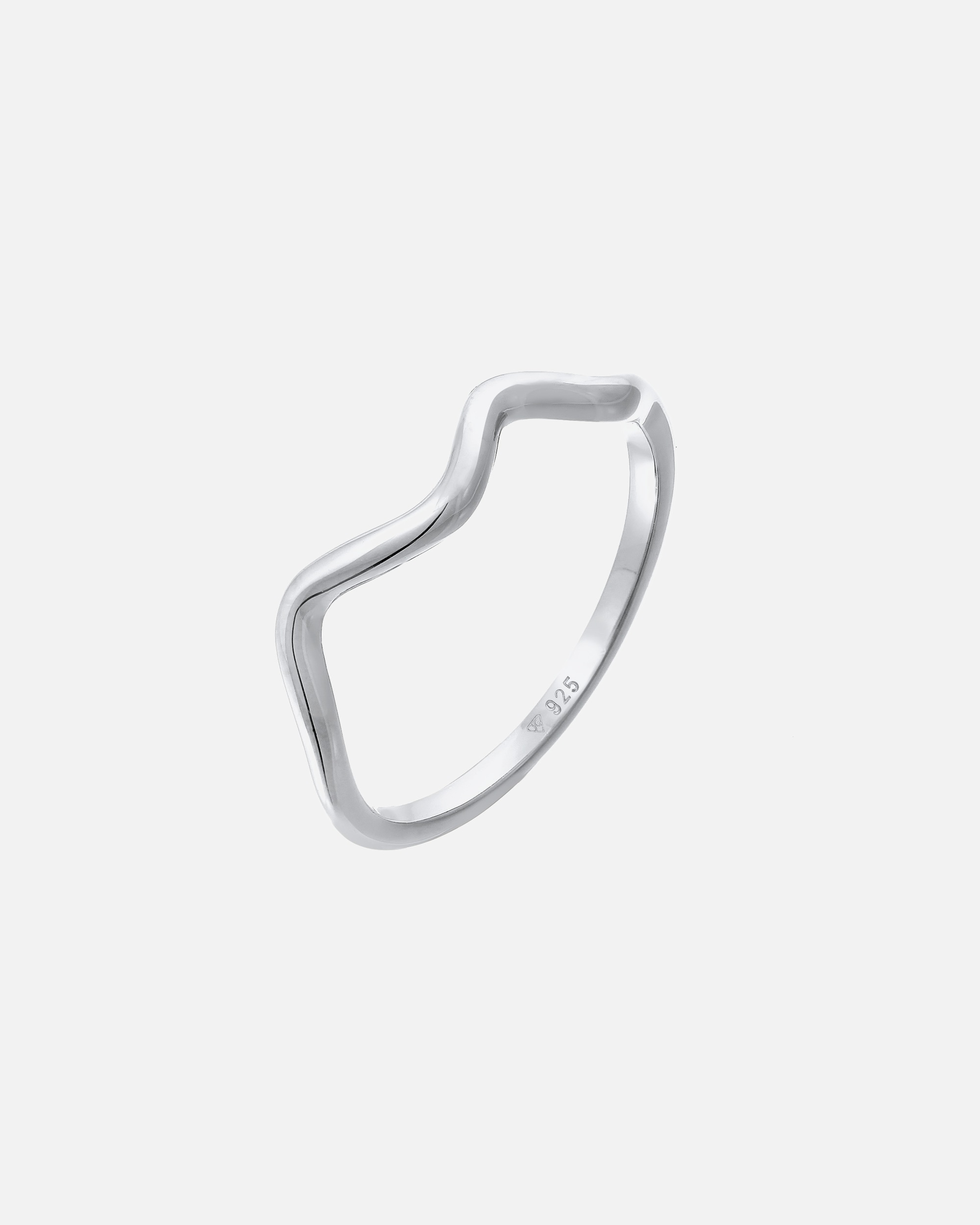 Ring für Weiblich Elli Wellen Minimal Geo Trend 925 Silber 54