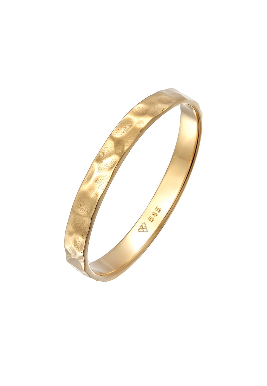 Elli PREMIUM Bandring Freundschaftsring Ehering 585er Gelbgold 54 Damen