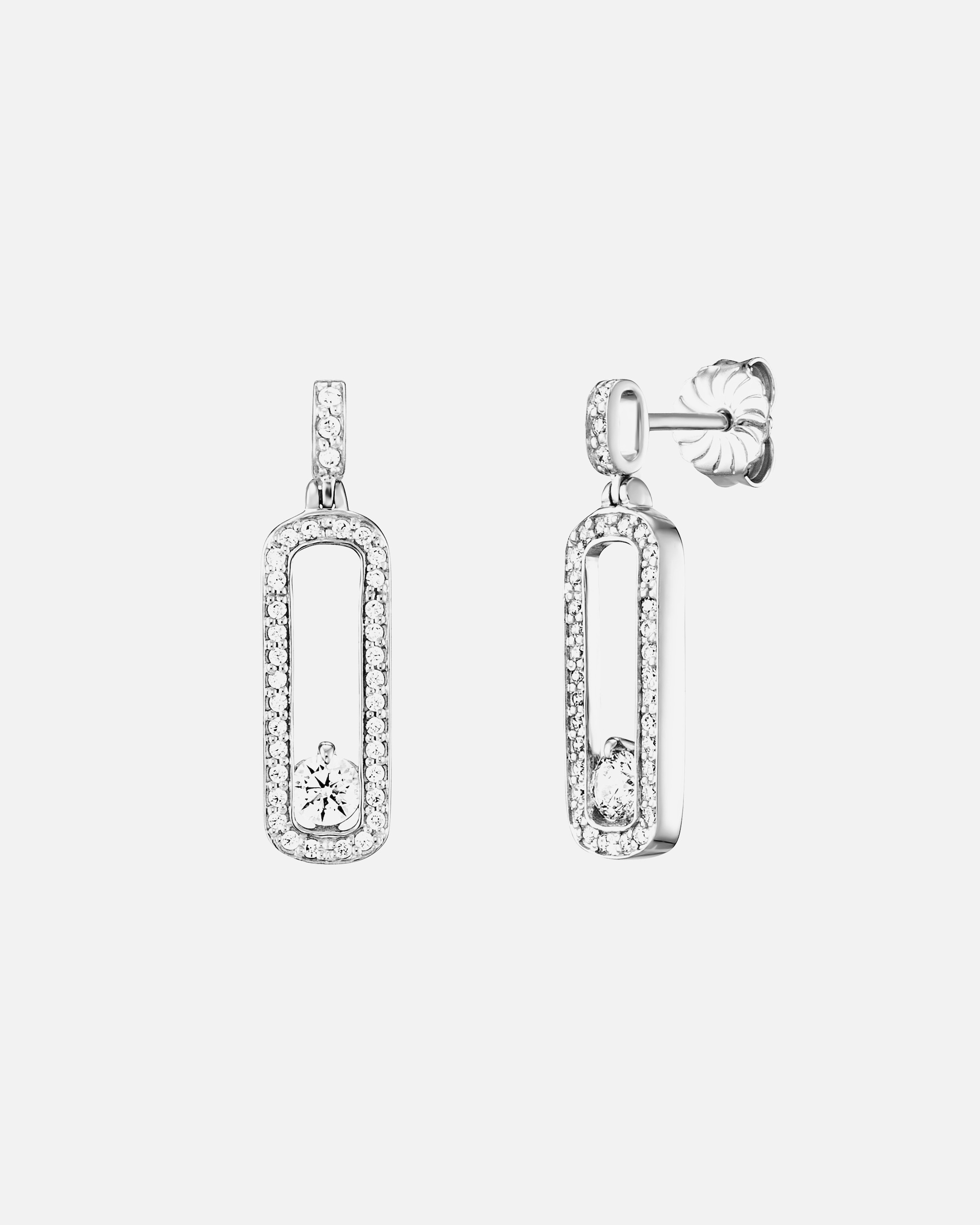 Ohrringe für Weiblich Julie Julsen Ohrstecker 925/- Sterling Silber Zirkonia weiß weiß