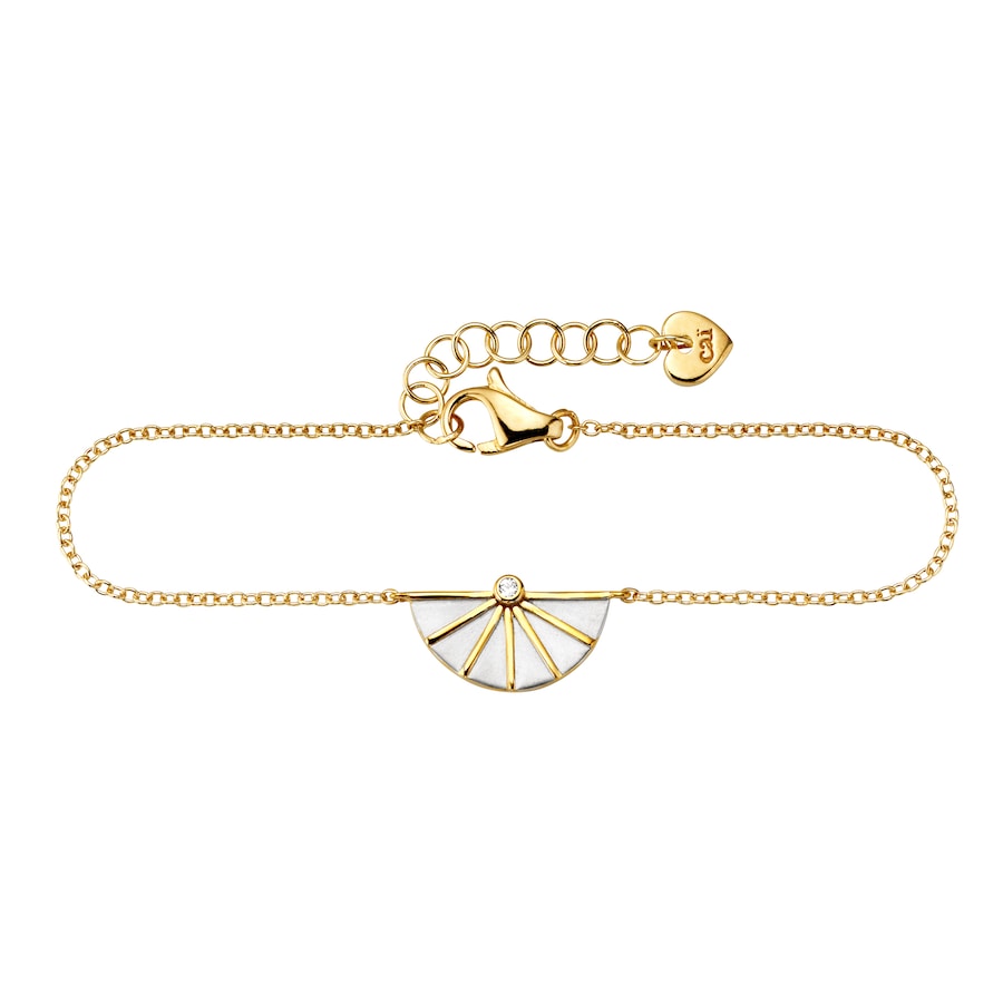 caï Armband 925/- Sterling Silber Zirkonia weiß 15+3cm Damen