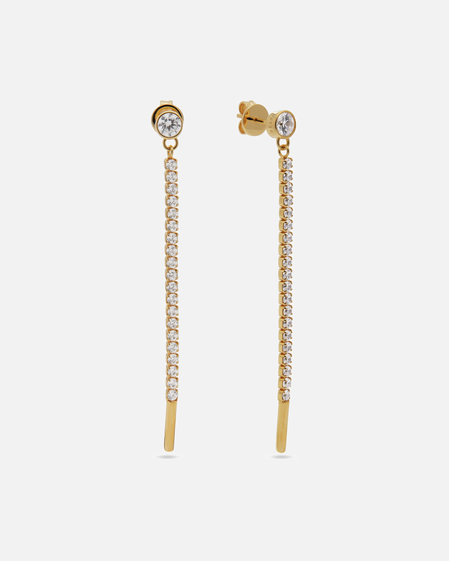 Ohrringe für Weiblich Jette Ohrhänger 925er Silber, recycelt gelbgold