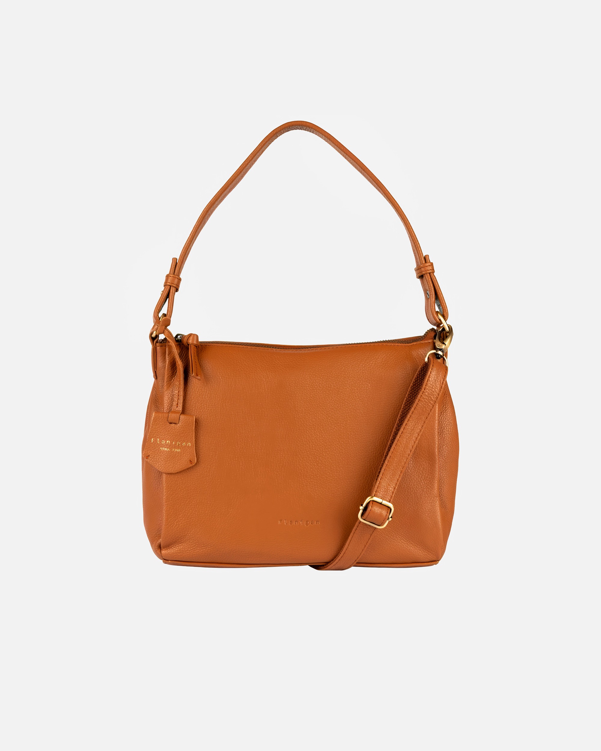 Umhängetasche für Weiblich Flanigan Umhängetasche Finja Shoulderbag Cognac