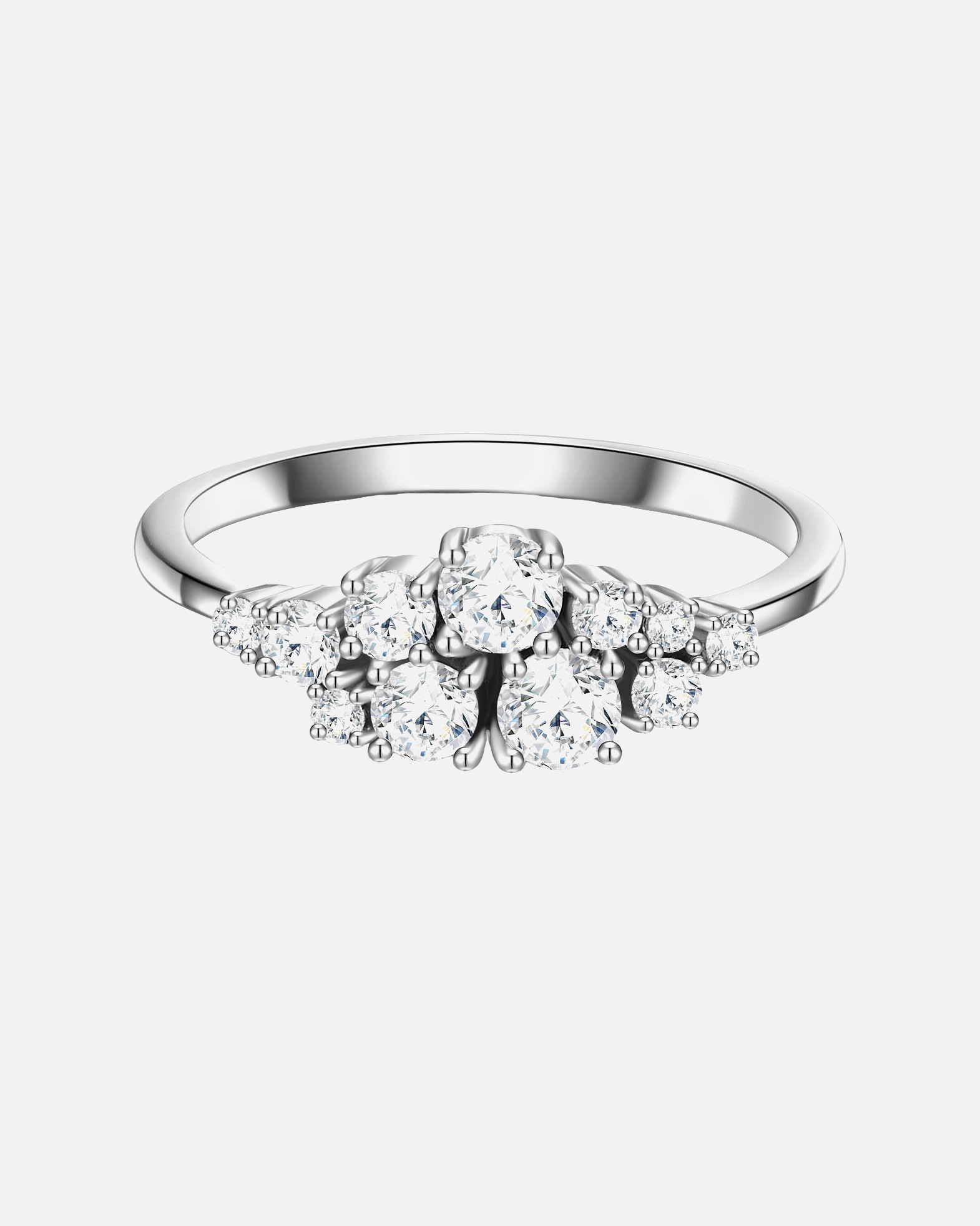Ring für Weiblich Glanzstücke München Ring Sterling Silber Zirkonia weiß 48