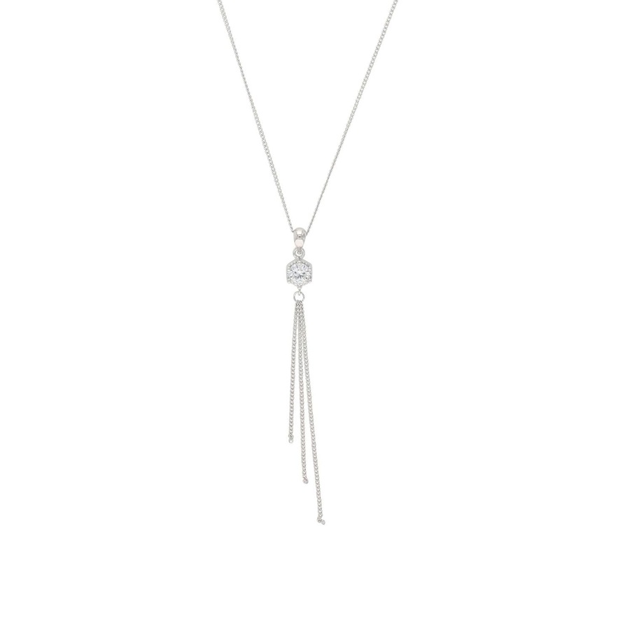amor Kette mit Anhänger Silber Weiss Damen