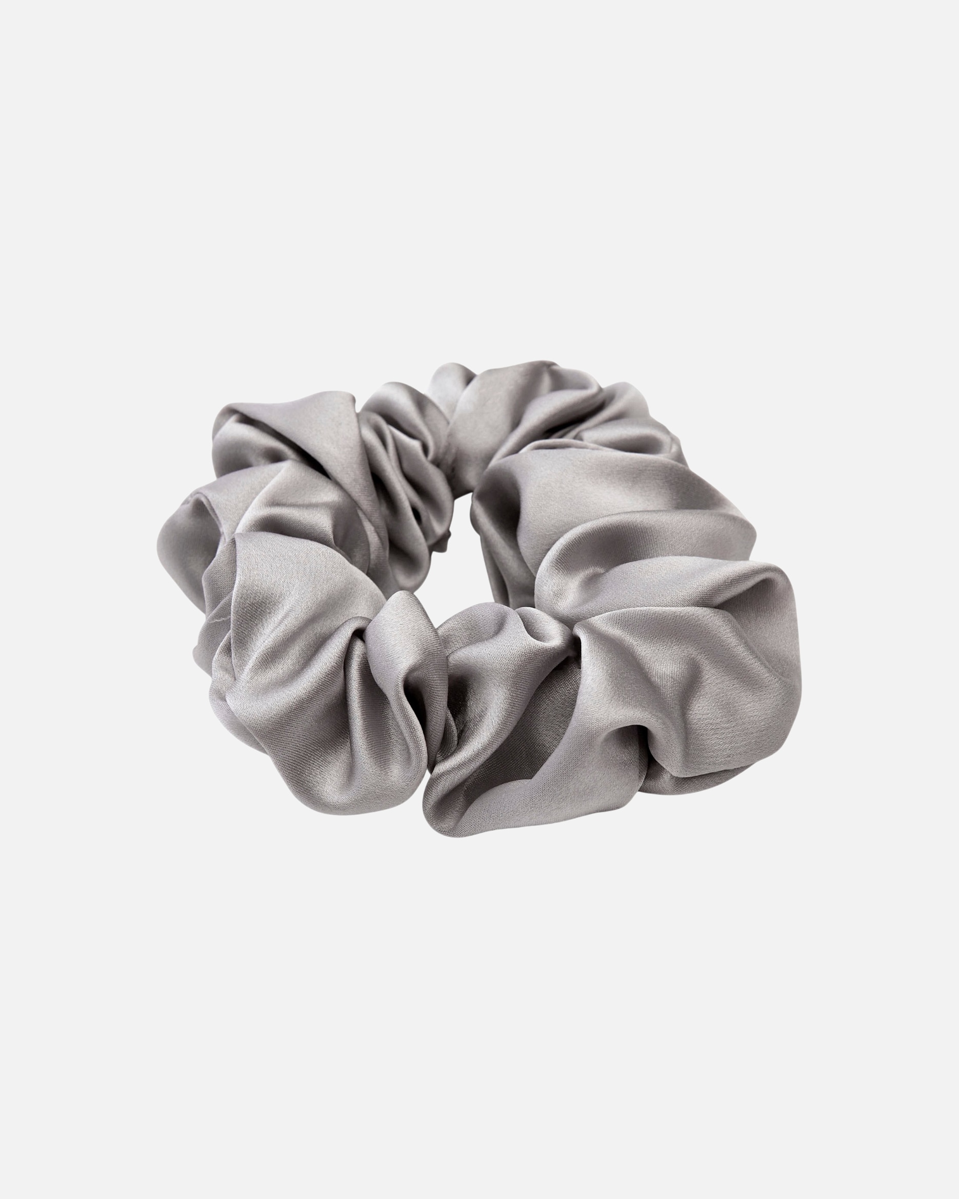 Haargummi für Weiblich Lenoites Haarband 'Mulberry Silk Scrunchie' grey
