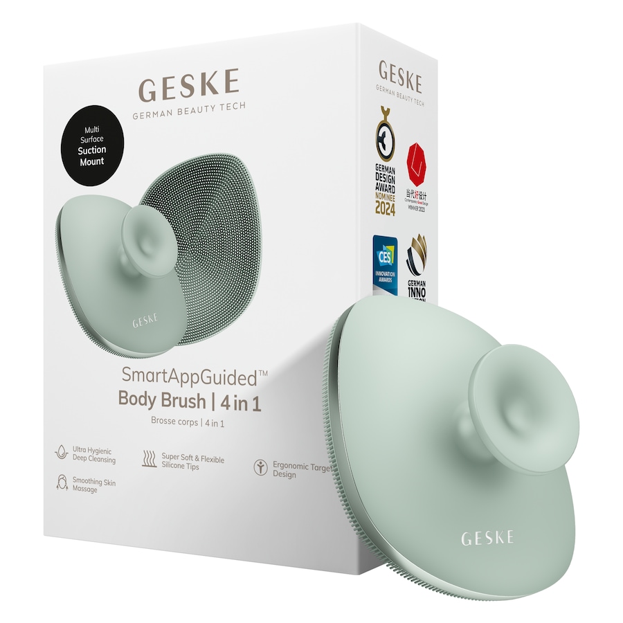 GESKE Body Brush | 4 in 1 Design mit Metallring Reinigungsbürste Green