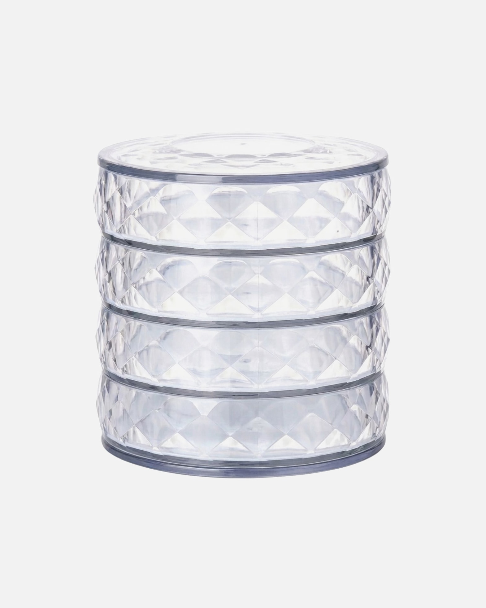 Schmuckkasten für Unisex UNIQ Drehbarer Schmuckständer Transparent