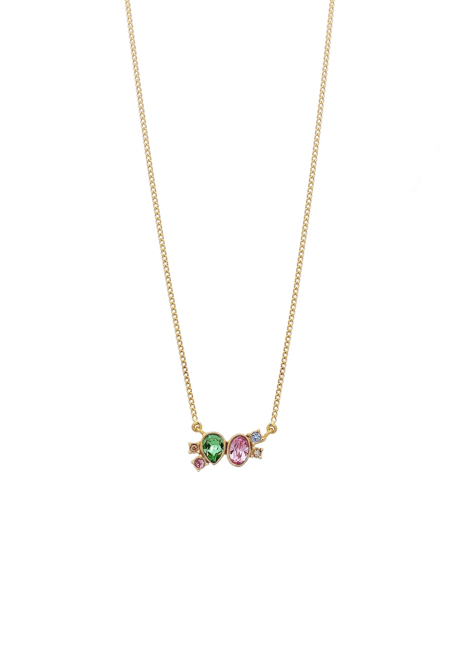 Elli Pastell 925 Sterling Silber, mit Kristallen von Swarovski goldfarben Damen