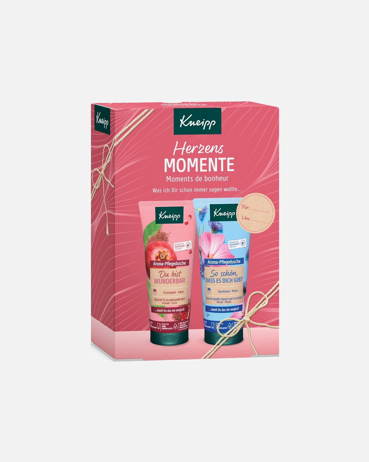 Duschgel für Weiblich Kneipp Geschenkset Aroma-Pflegedusche So schön, dass es Dich gibt 200 ml + Aroma-Pflegedusche Du bist wunderbar 200 ml