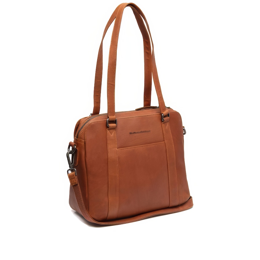 The Chesterfield Brand Shopper Porlezza mit Laptopfach 14 Zoll Cognac Damen