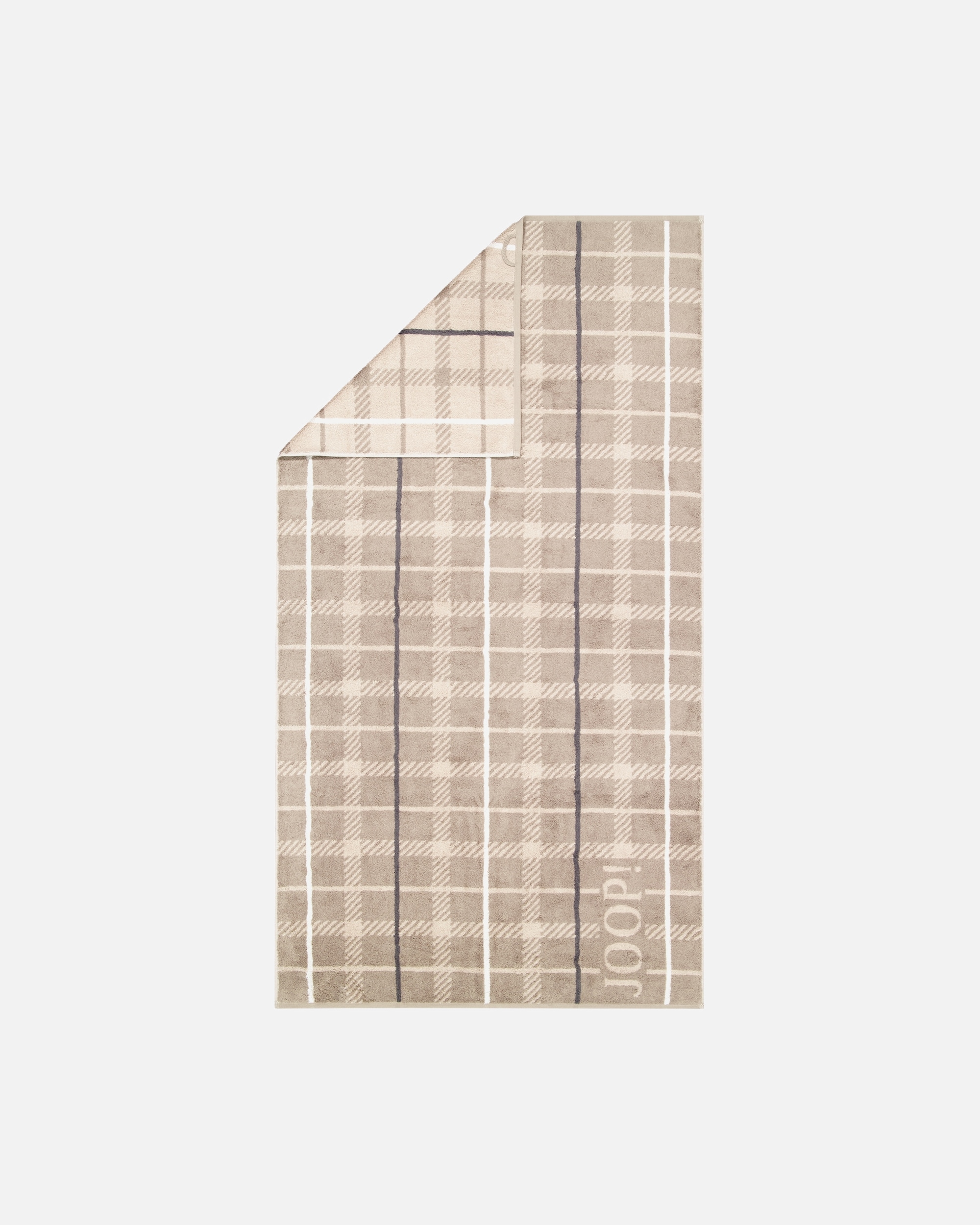 Handtuch für Unisex JOOP! JOOP! Handtücher Contour Checked 1715 Taupe - 73 Duschtuch 80x150 cm