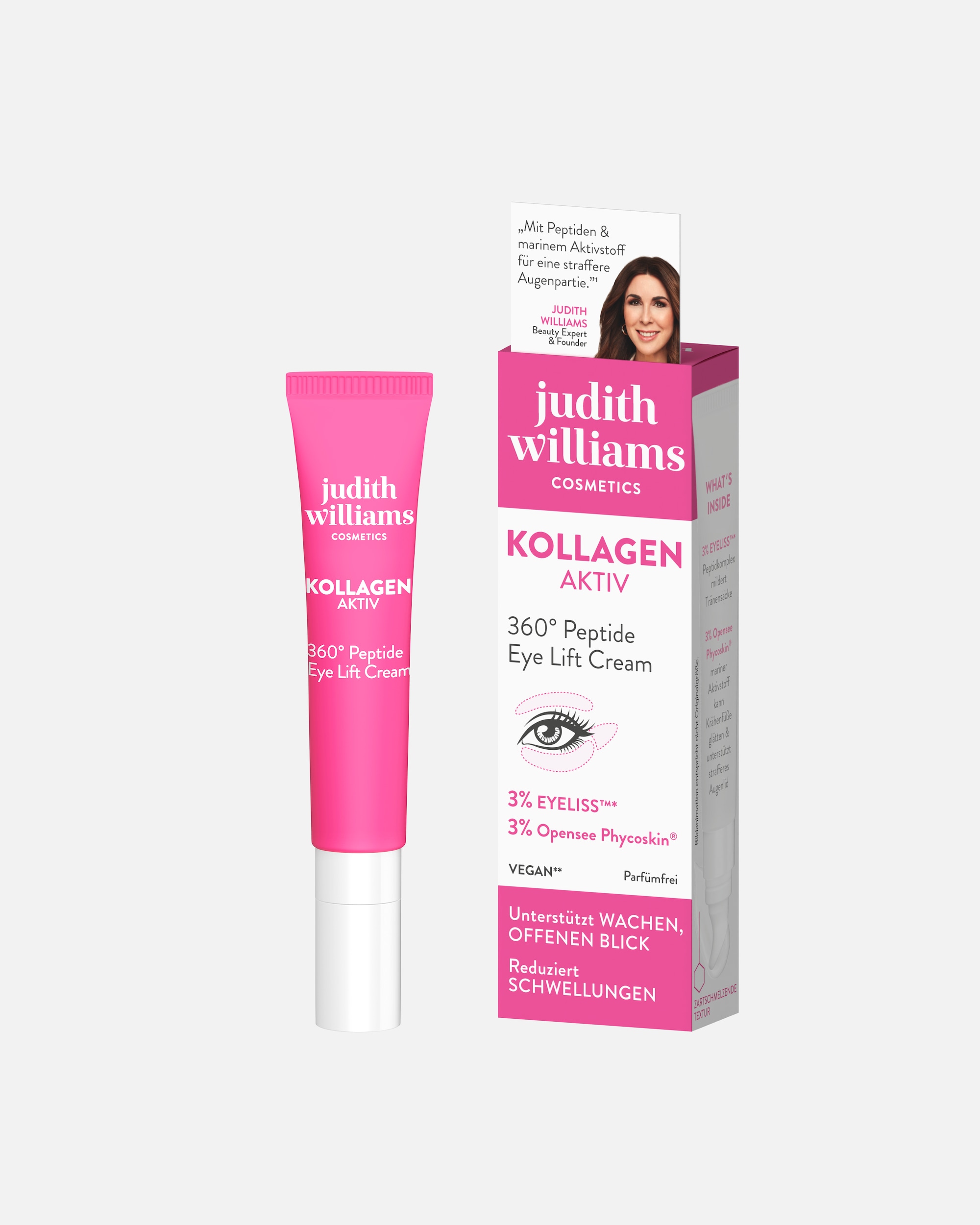 Augencreme für Unisex Judith Williams Cosmetics Augenpflege für einen rundum wacheren Blick 15 ml