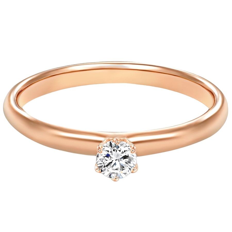 Trilani Ring Sterling Silber Zirkonia in Roségold 62 Damen