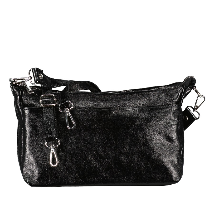 Hausfelder Manufaktur Umhängetasche Laminato Schwarz Damen