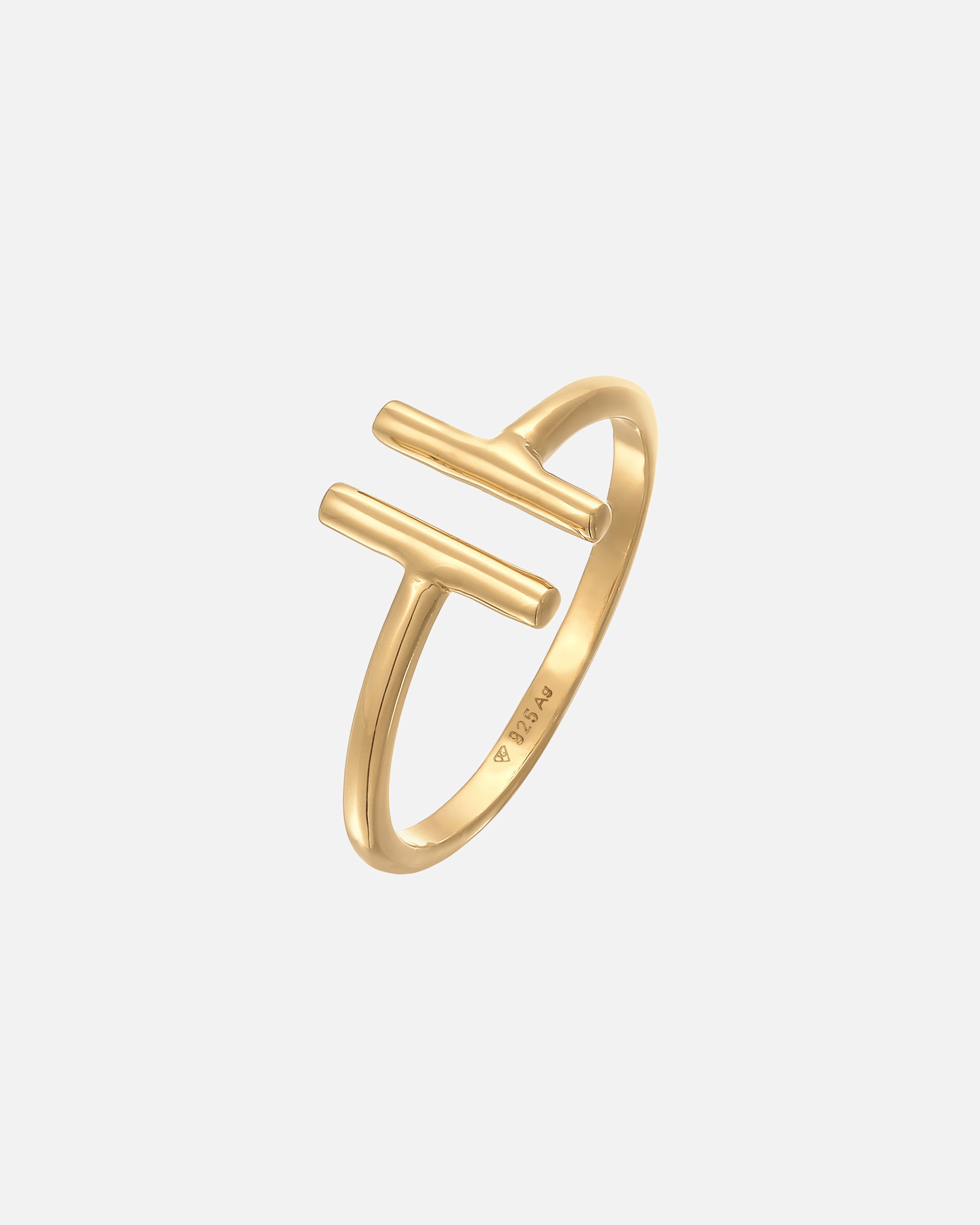 Ring für Weiblich Elli Geo Stab Trend Offen 925 Silber 52
