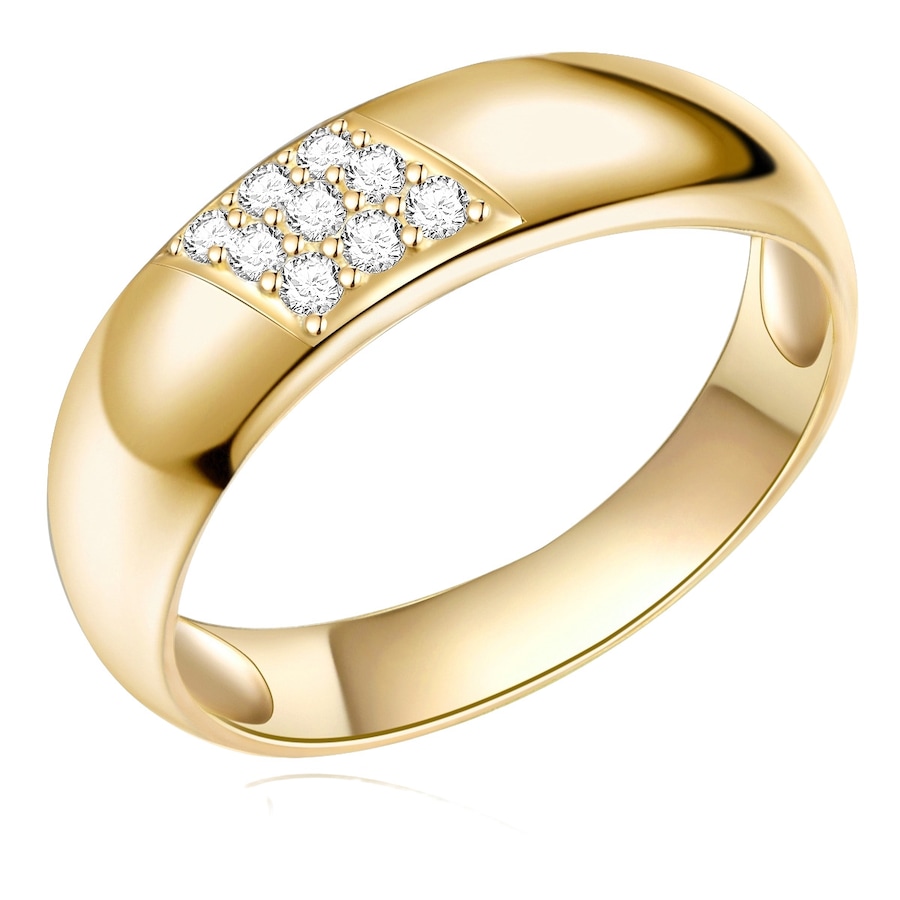Rafaela Donata Ring Sterling Silber Zirkonia in Gelbgold 56 Damen
