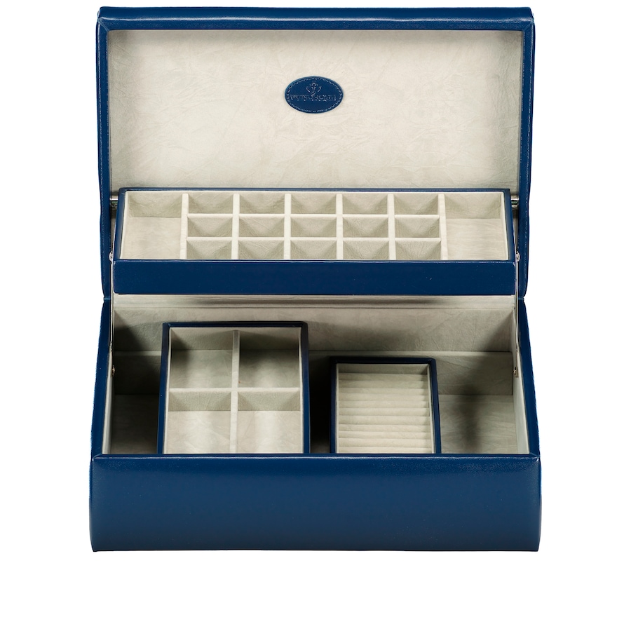 Windrose Schmuckkasten merino Dunkelblau Schwarz Damen