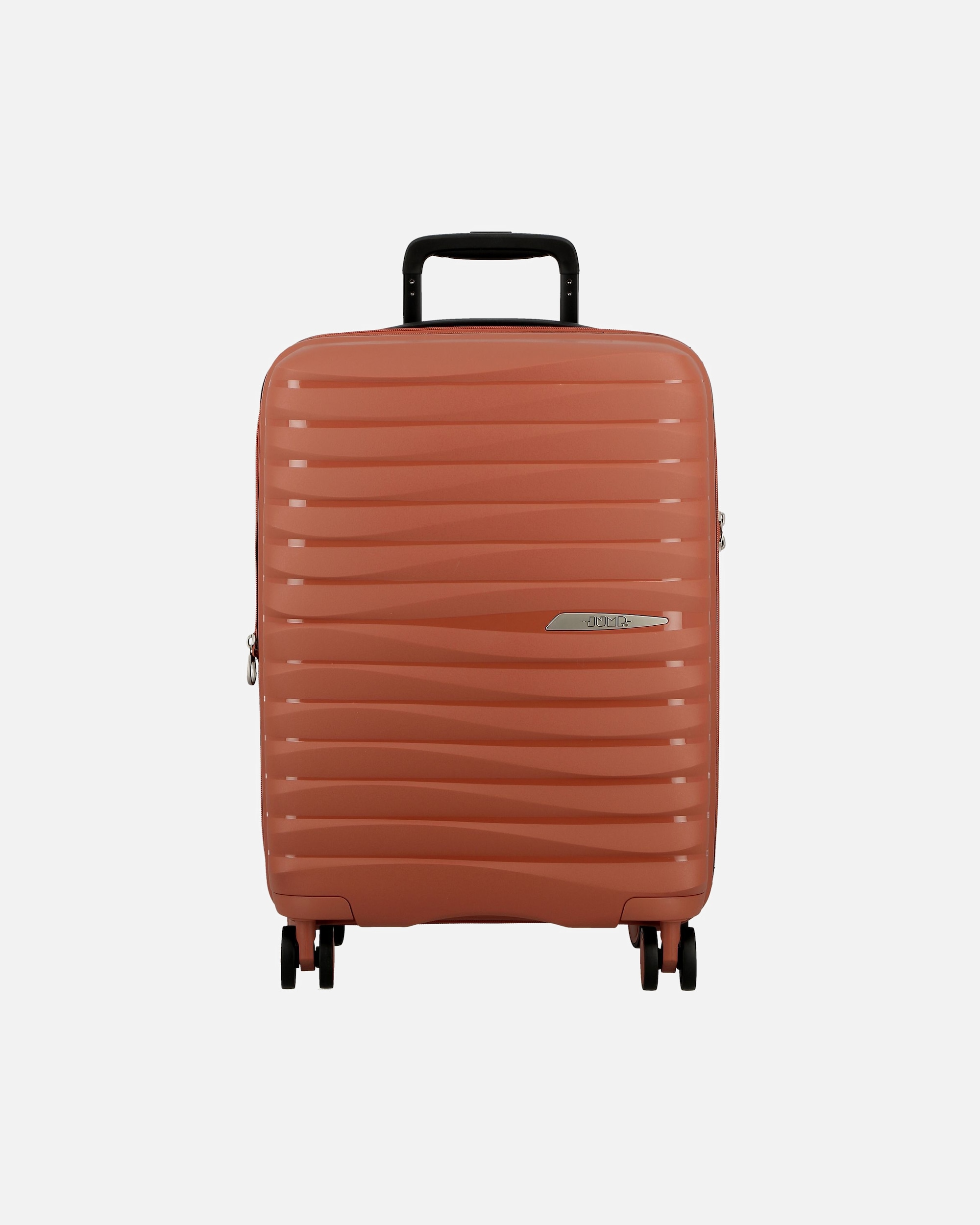 Handgepäckkoffer für Männlich Jump Xwave 4 Rollen Kabinentrolley 55 cm mit Dehnfalte brique