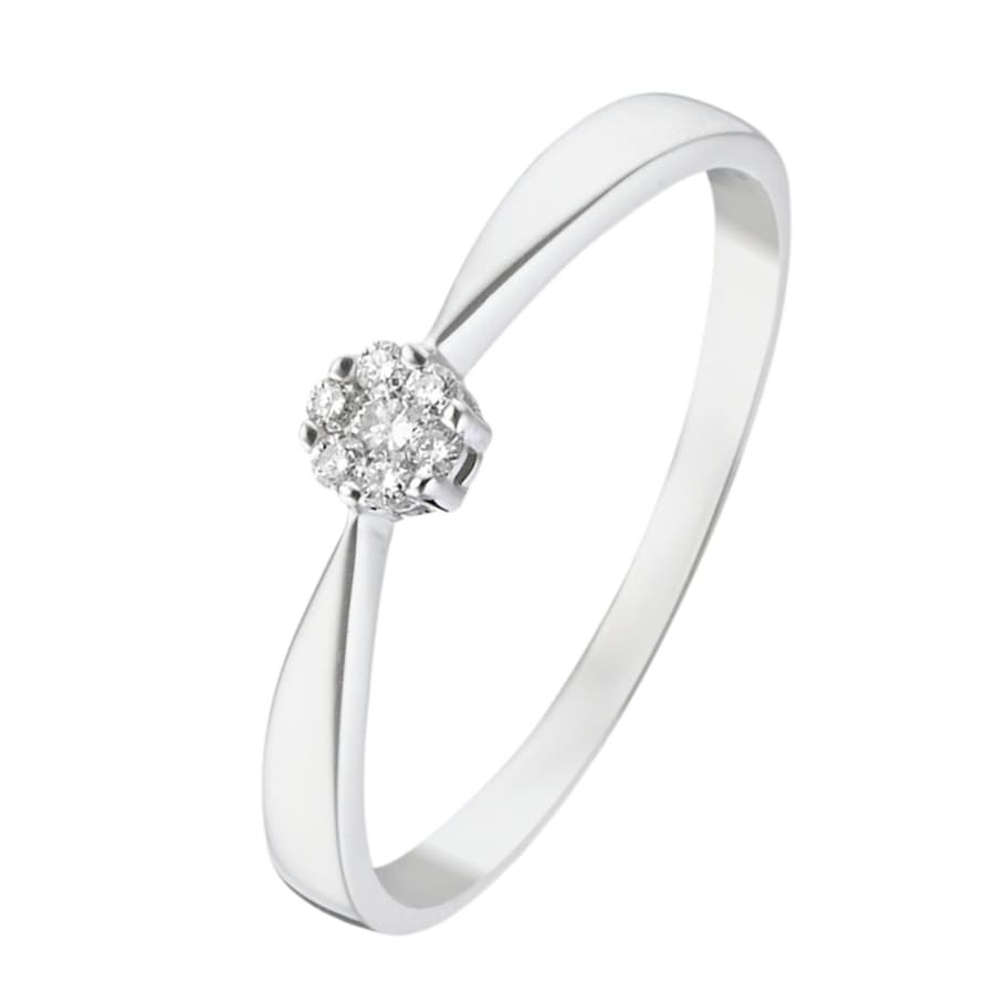 CHRIST Damenring 375er Weißgold 58 Damen