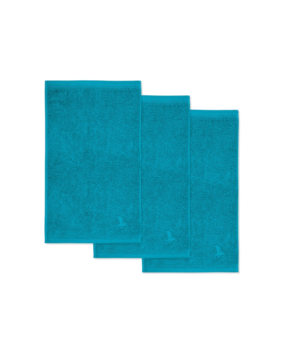 Möve Gästetuch Superwuschel 3er Pack lagoon