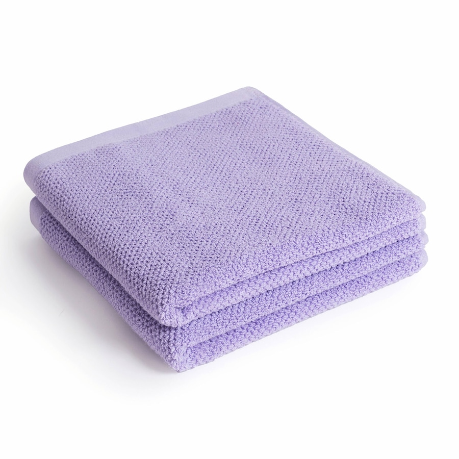 Herzbach Home Handtuch SPA 2er-Set einfarbig Lavendel