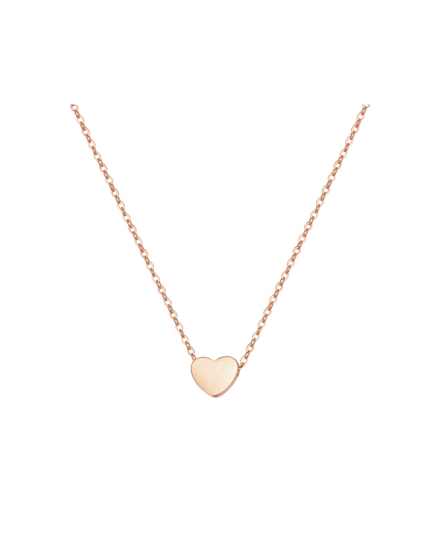 Hey Happiness Kette mit Herzanhänger aus Edelstahl – romantisches Geschenk zum Valentinstag Rosegold Damen