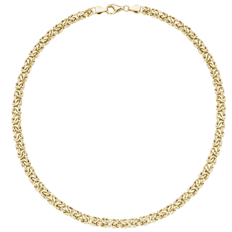 Smart Jewel Kette Königskette, oval, Silber 925 45 cm Gold Damen
