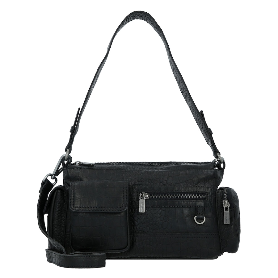 Cowboysbag Hawley Schultertasche croco black Schwarz Damen