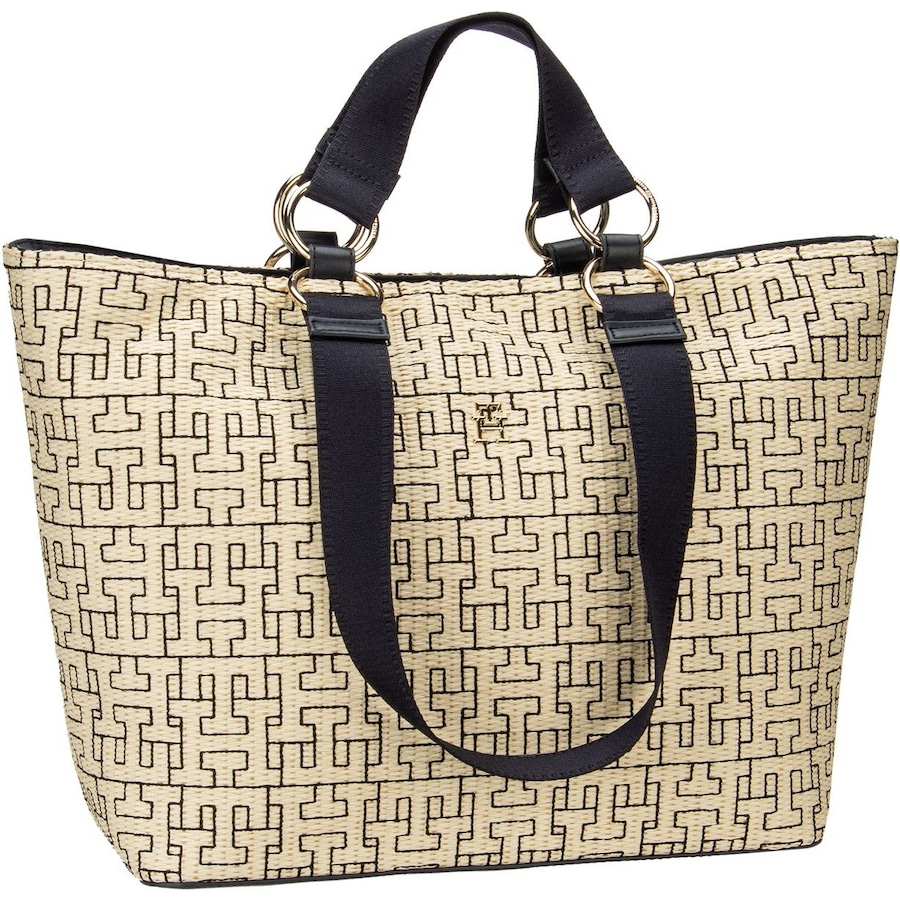 Tommy Hilfiger Handtasche TH City Mono Tote SP24 Space Blue Violett Damen