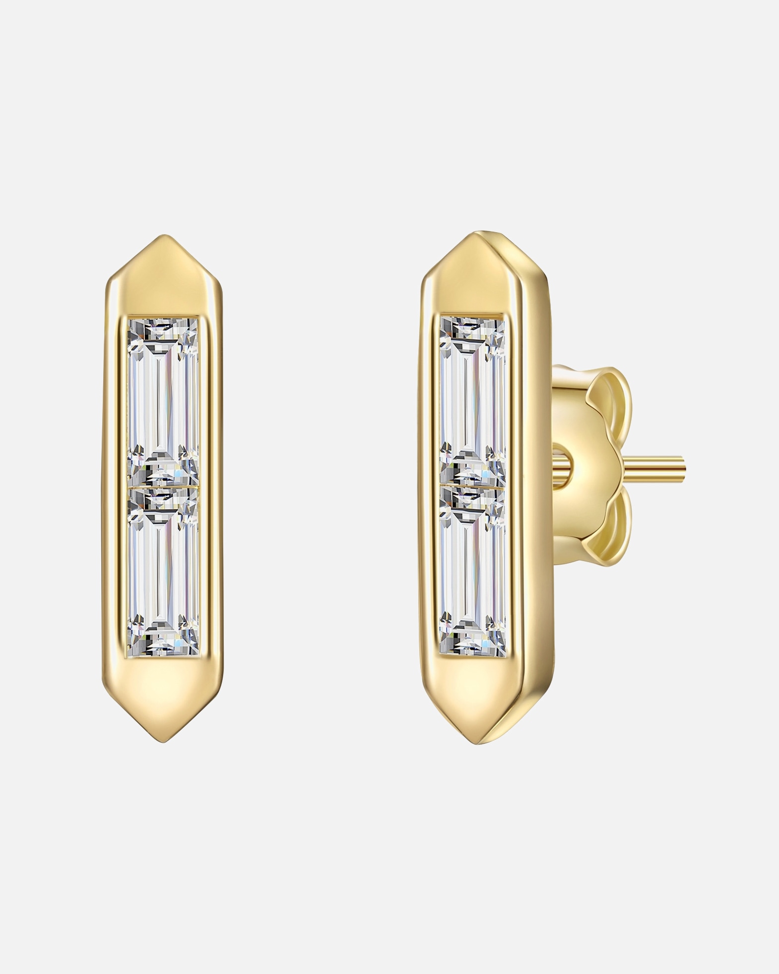 Ohrringe für Weiblich Glanzstücke München Ohrstecker Sterling Silber Topas in Gelbgold 12,2 mm