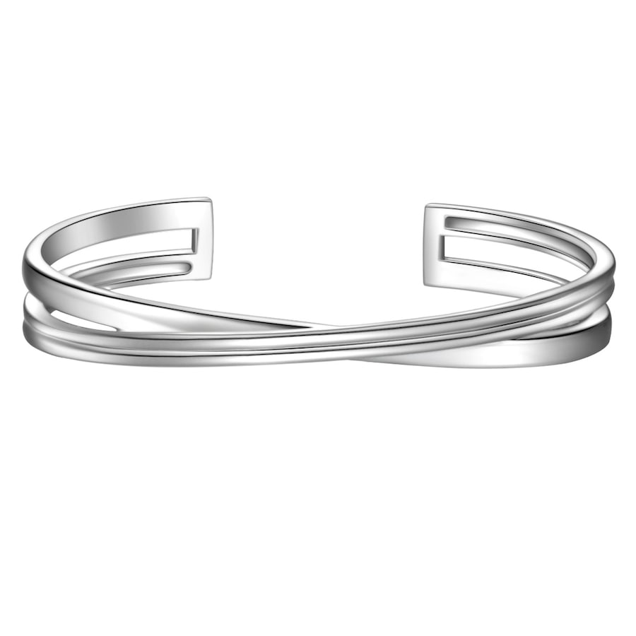Glanzstücke München Armreif aus Sterling Silber in silber 17,0 cm, flexibel einstellbar Damen