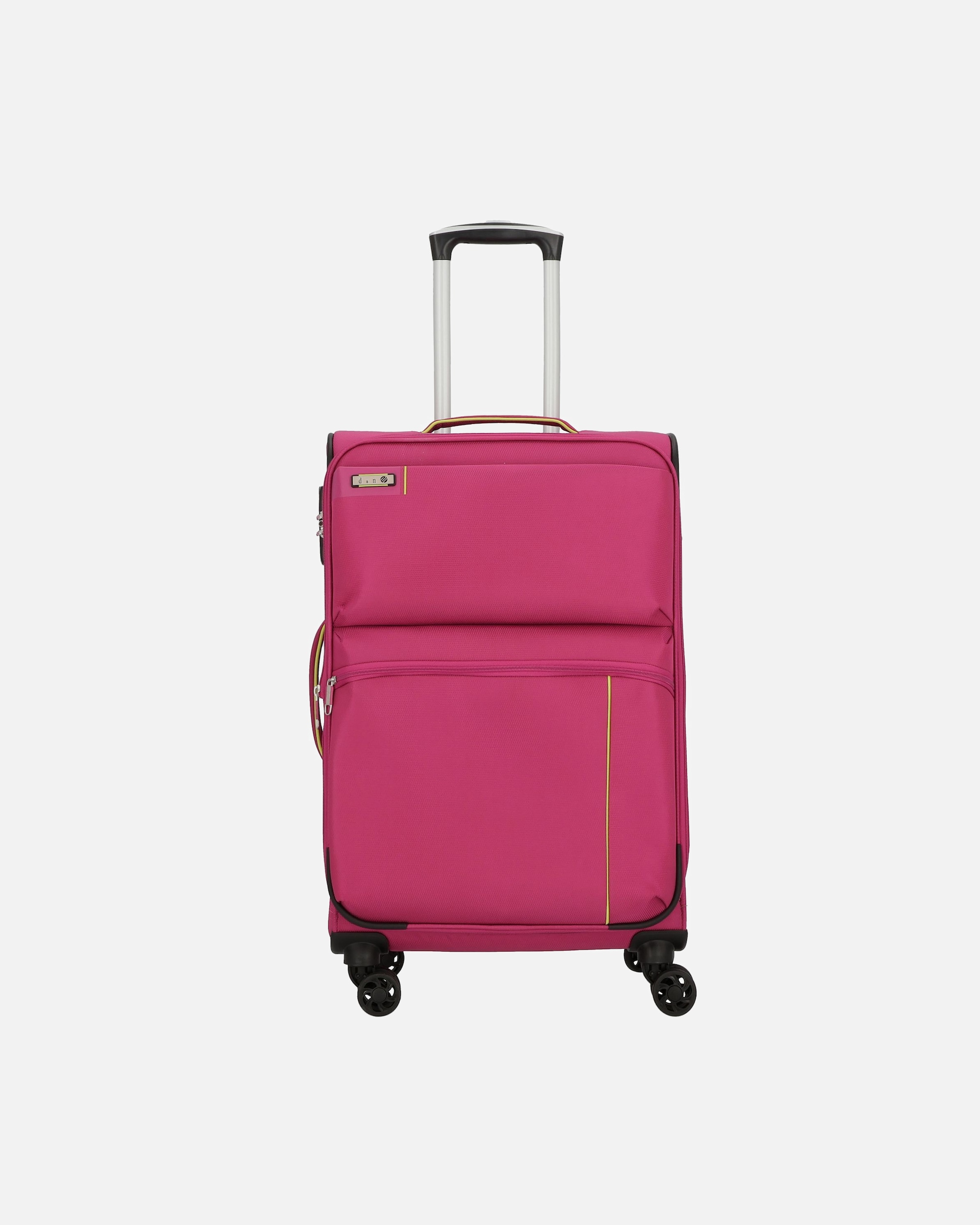Trolley für Männlich d & n Travel Line 6704 4-Rollen Trolley 65 cm pink