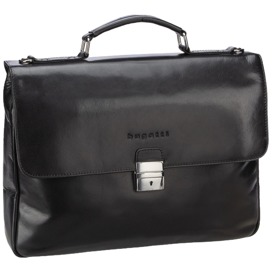 Bugatti Aktentasche Romano Small Black Schwarz Herren