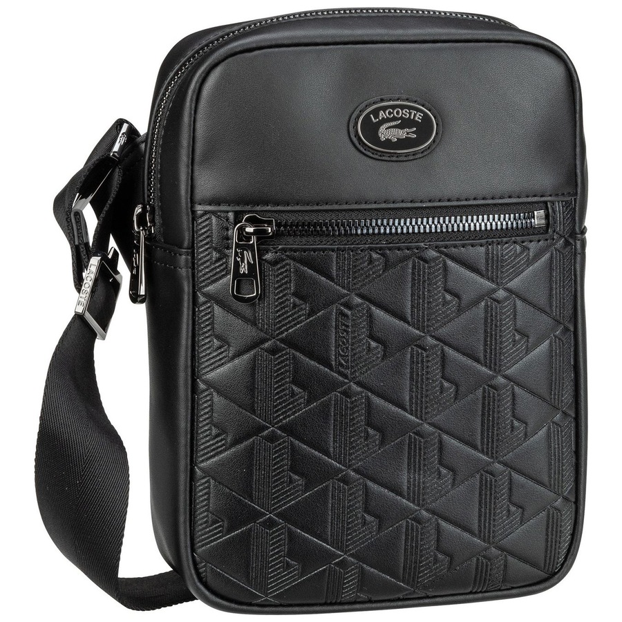 Lacoste Umhängetasche Nomogramme Vertical Noir Schwarz Herren