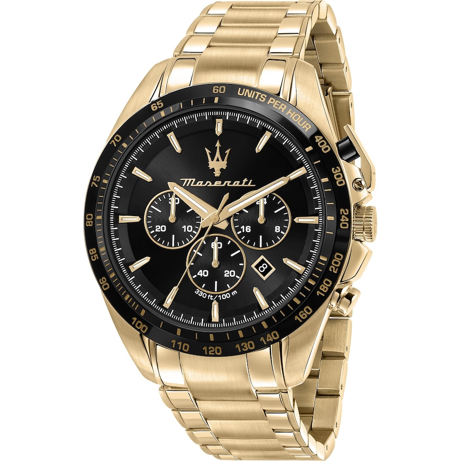 Maserati Chronograph Edelstahl gold Herren