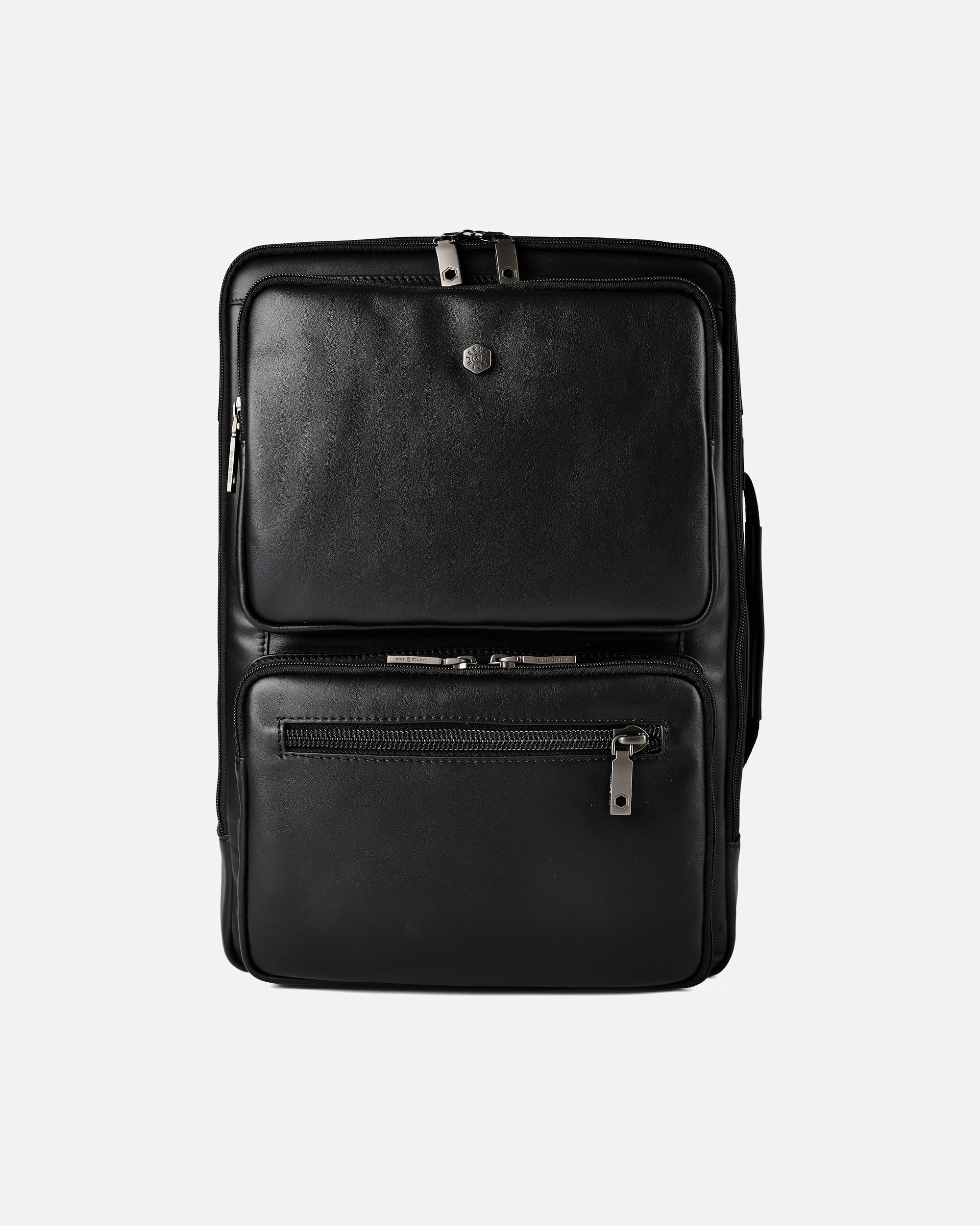Rucksack für Männlich Jekyll & Hide Business-Rucksack RFID Schutz Leder 43 cm Laptopfach black