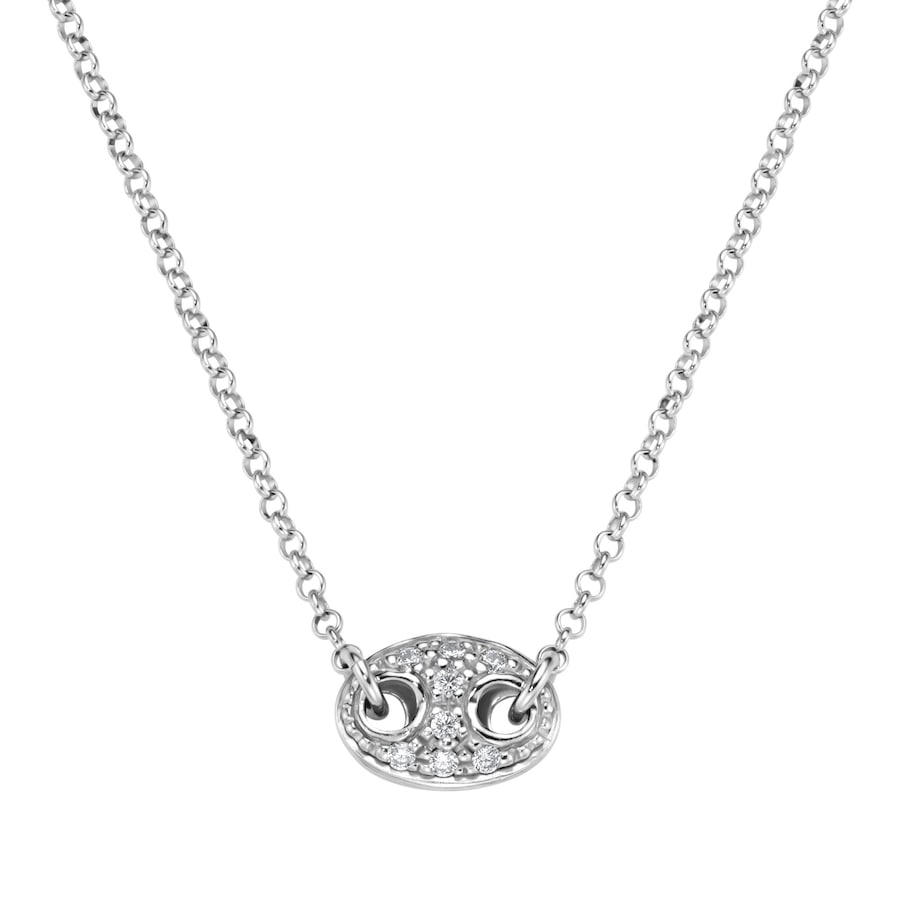 Smart Jewel Collier Mittelteil mit Zirkonia, Silber 925