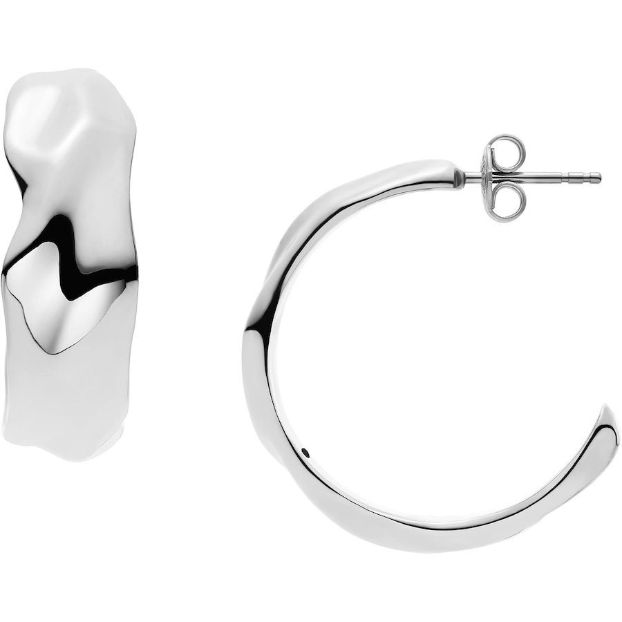 Skagen Creolen Edelstahl silber Damen