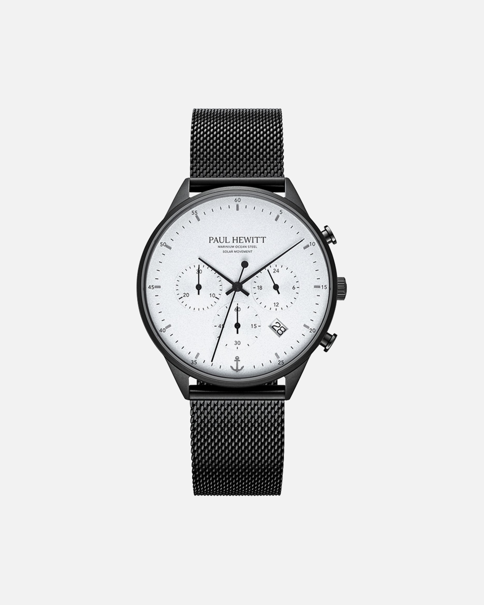 Uhr für Männlich Paul Hewitt Herrenuhr Edelstahl, recycelt weiß