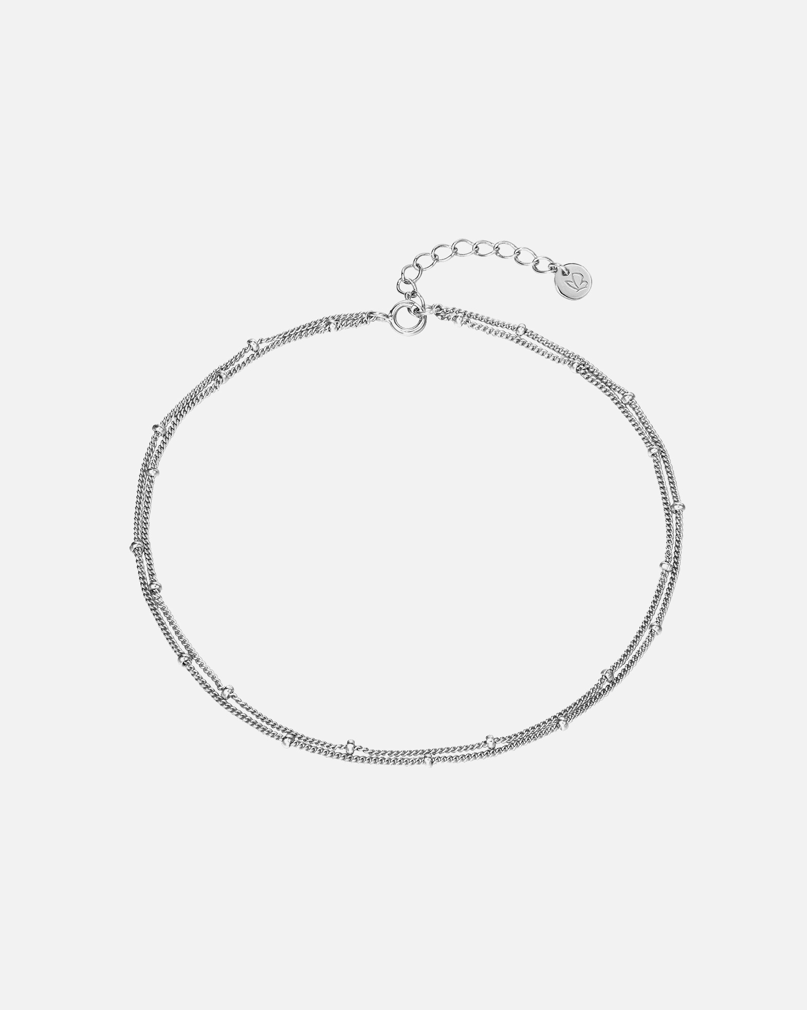 Fußschmuck für Weiblich Glanzstücke München Fußkette aus Sterling Silber in silber 22,0 cm Basiskette + 3,0 cm Verlängerung