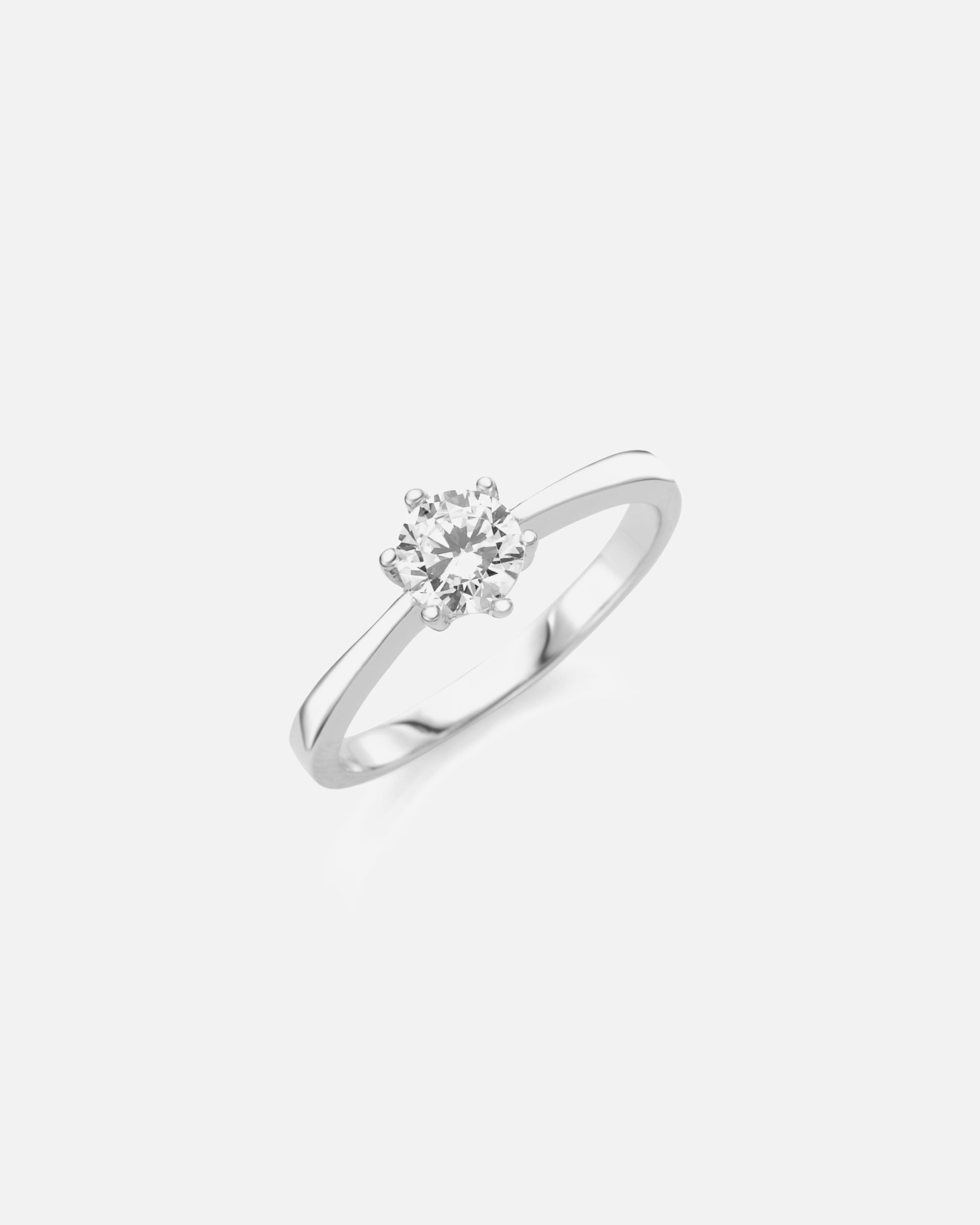 Ring für Weiblich Smart Jewel Ring bezaubernd und klassisch, Zirkonia Stein, Silber 925 52