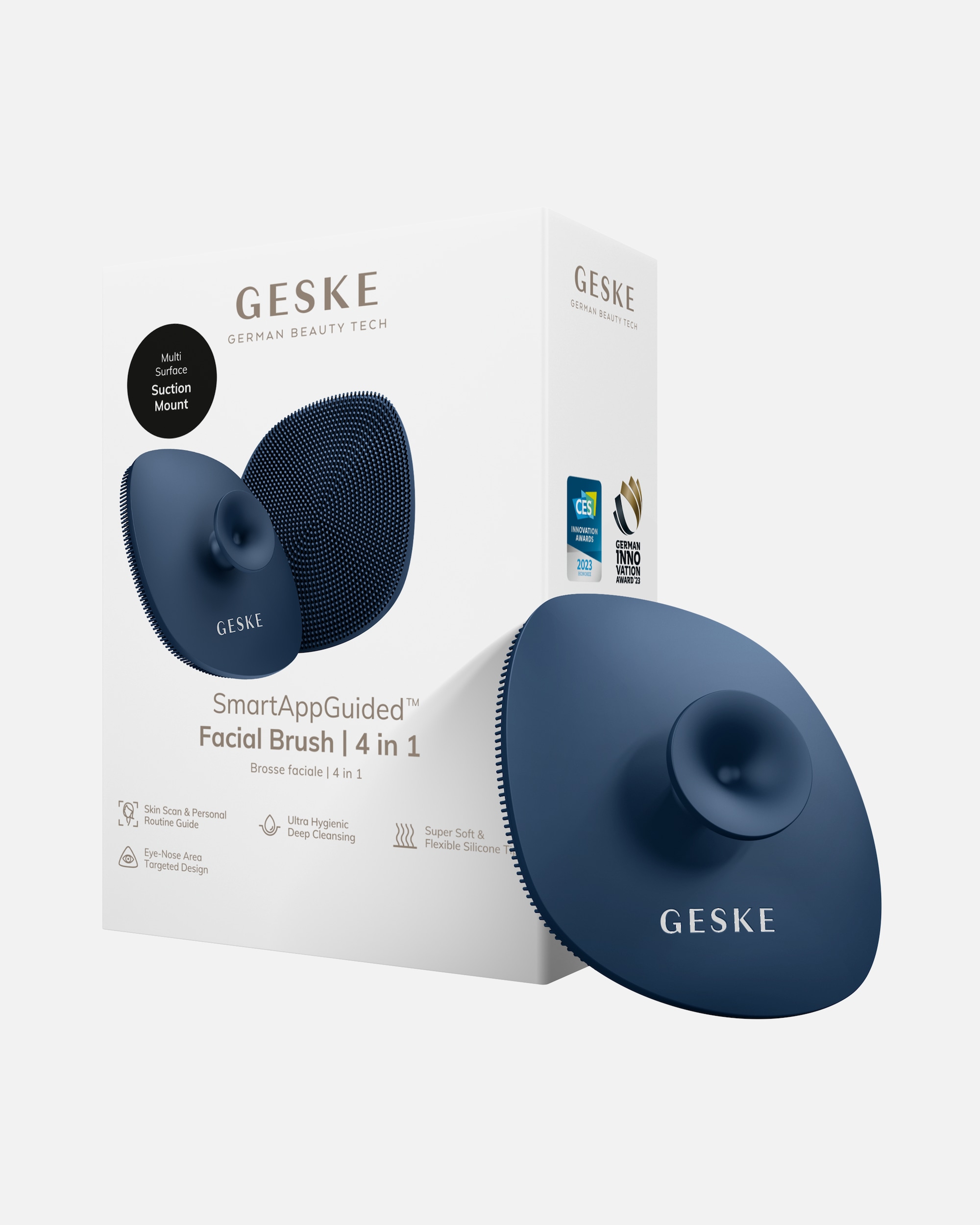 Reinigungsinstrument für Unisex GESKE SmartAppGuided™ Facial Brush | 4 in 1 Midnight
