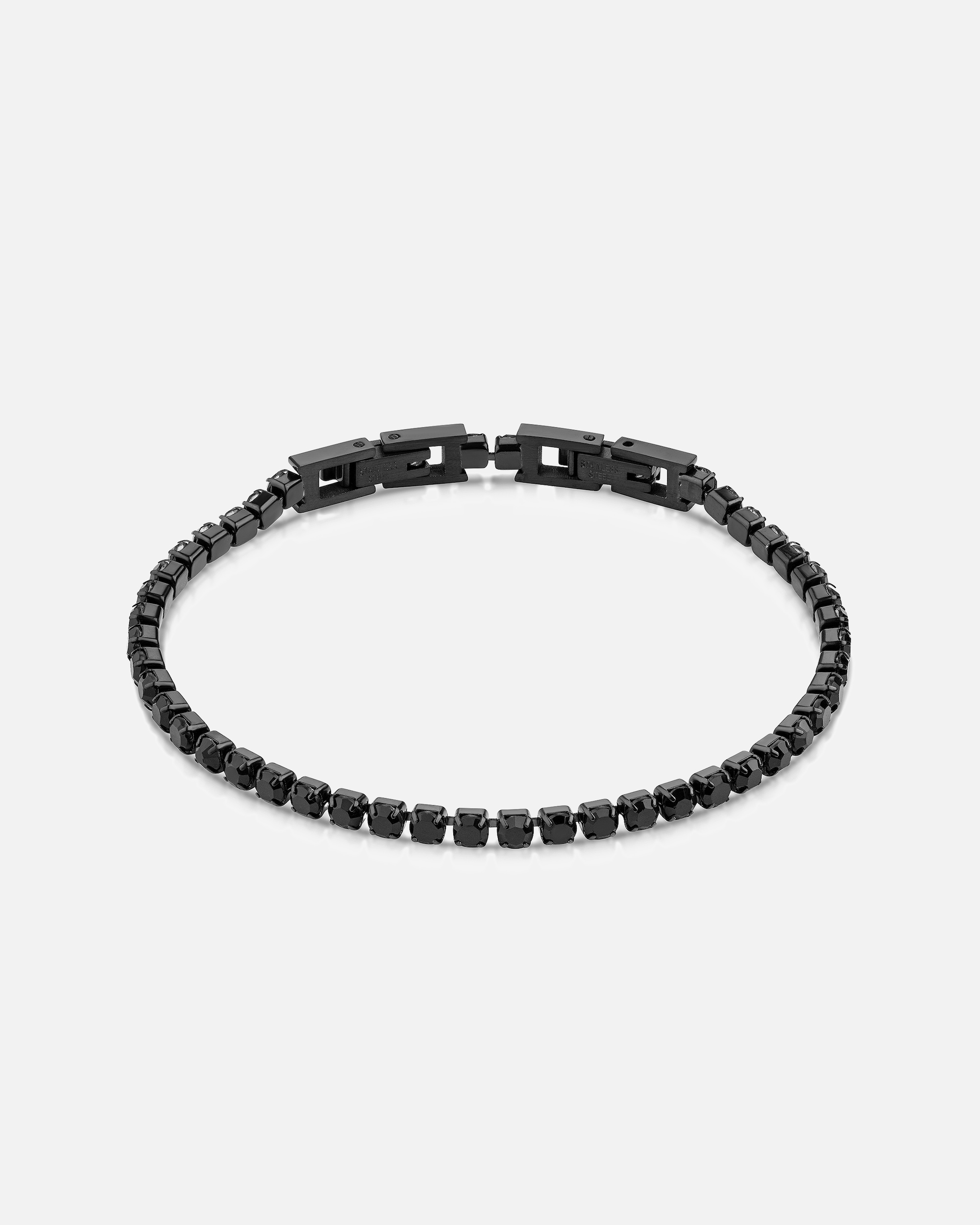Armband für Weiblich Zeeme Armband Edelstahl Kristall schwarz