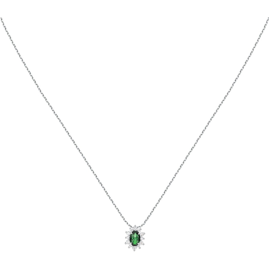 Live Diamond Kette 375er Weißgold, recycelt One Size Damen