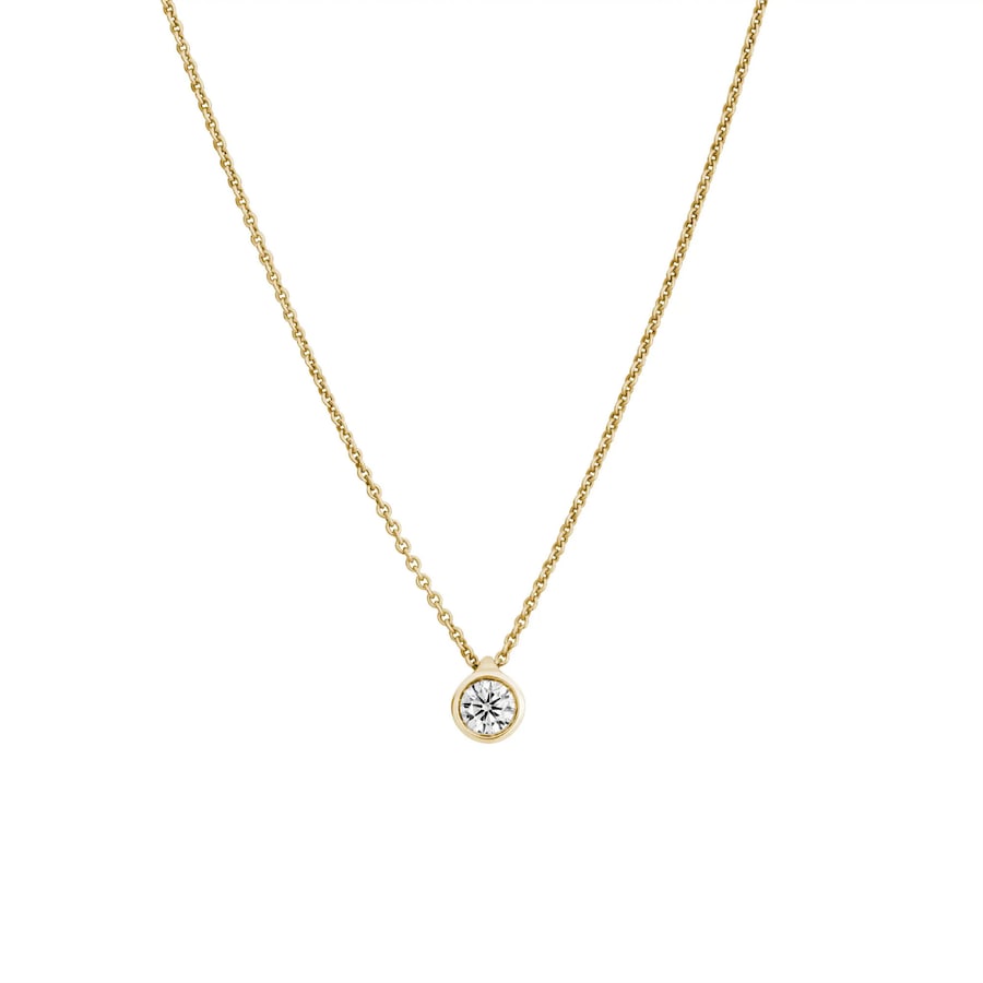Lyomi Collier 585/- Gold Diamant Lab Grown weiß 0,20ct. gelb vergoldet Damen