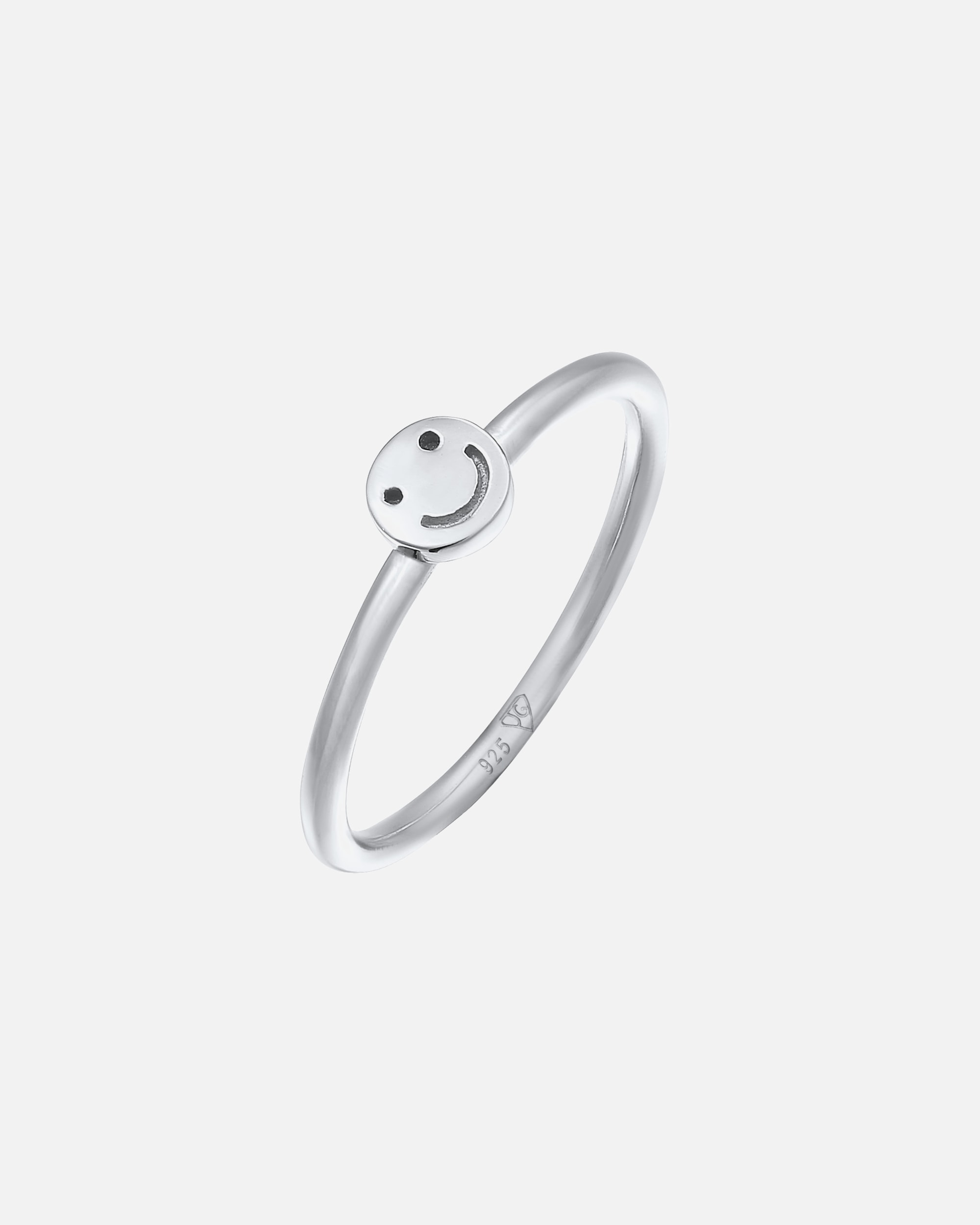 Ring für Weiblich Elli Elli Ring mit Smiling Face Rinky Ring 925 Silber 50