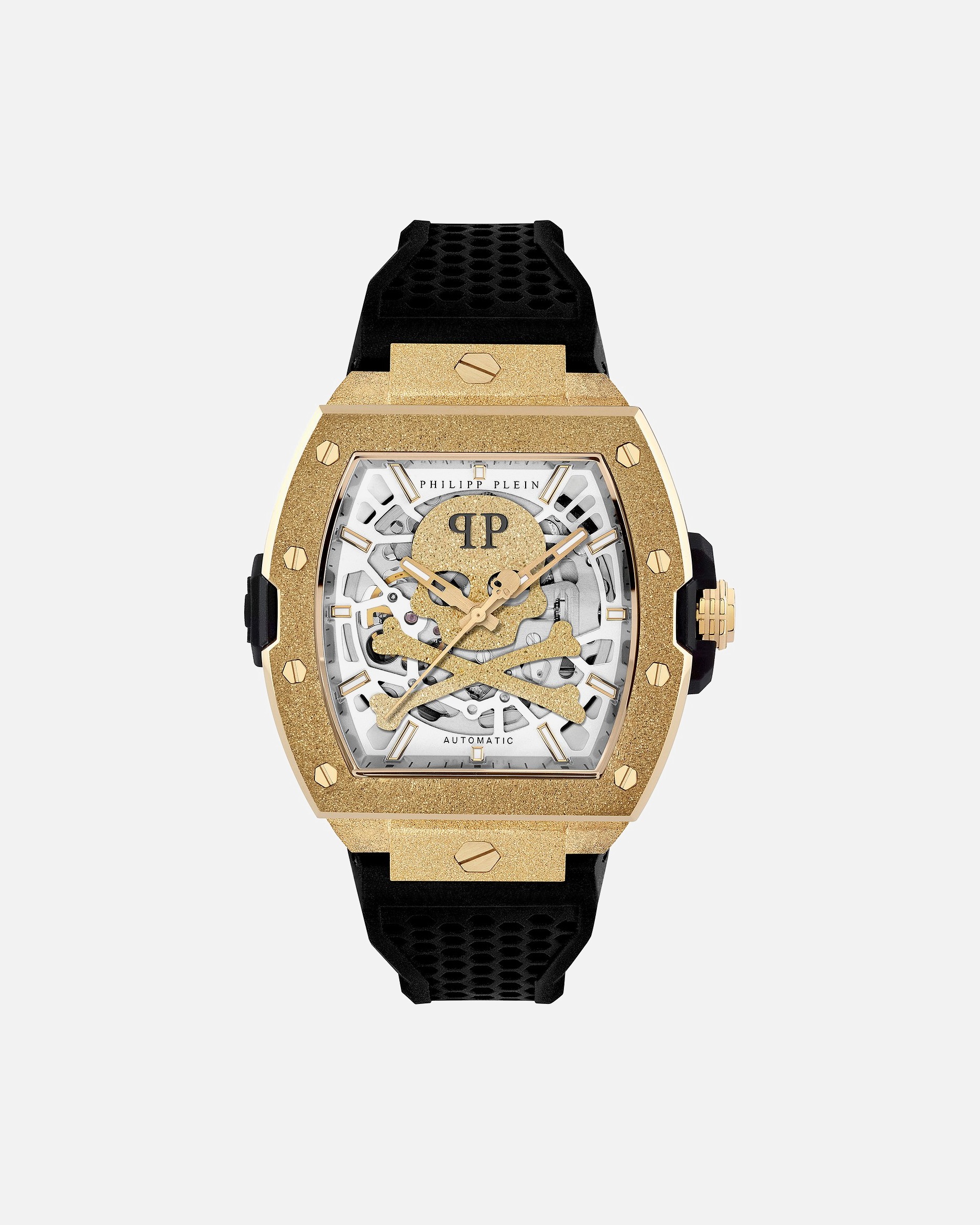 Uhr für Männlich PHILIPP PLEIN Herrenuhr Edelstahl gold, schwarz